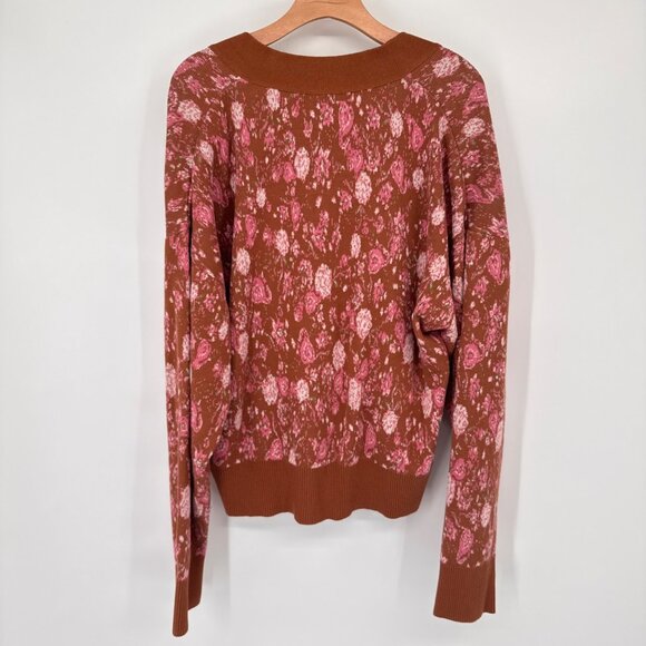 Hemant & Nandita Fara Cardigan Cocoa Cardigan Sweater 100% Cotton Womens size XL - Picture 16 of 16